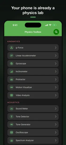Physics Toolbox Sensor Suite screenshot 1